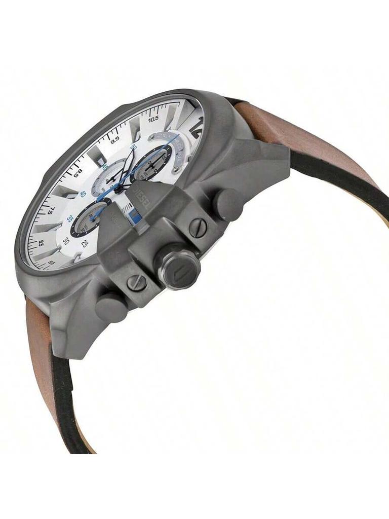 Meg's Classic Casual Herren-Quarzuhr DZ4280 - Rundes Zifferblatt und Lederarmband - Ideales Geschenk für Geburtstage oder Feiertage.