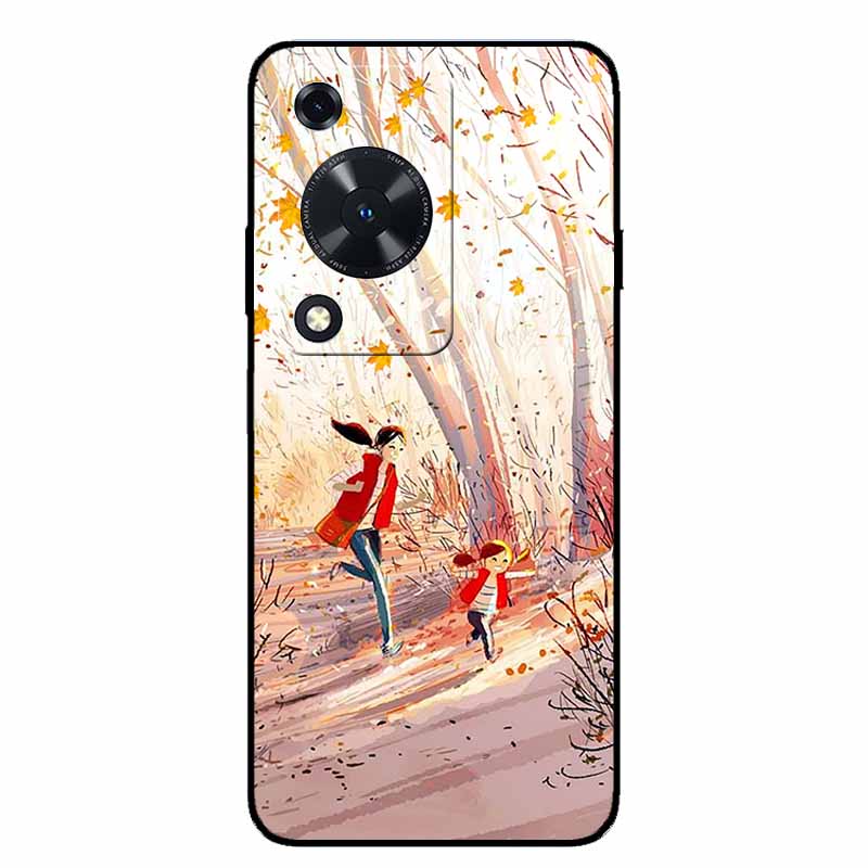 Phone Case For Huawei Nova Y63/ Y72S Case Animal Soft TPU Silicone Back Cover Case For Huawei Nova Y72S TPU Black Funda Nova Y63