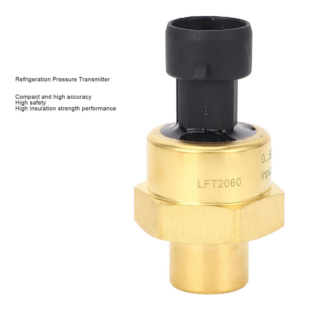Air Conditioning Refrigeration Pressure Transmitter 0 To 50 Bar IP67 Brass AC Refrigeration Pressure Transducer 4.75-5.25V DC