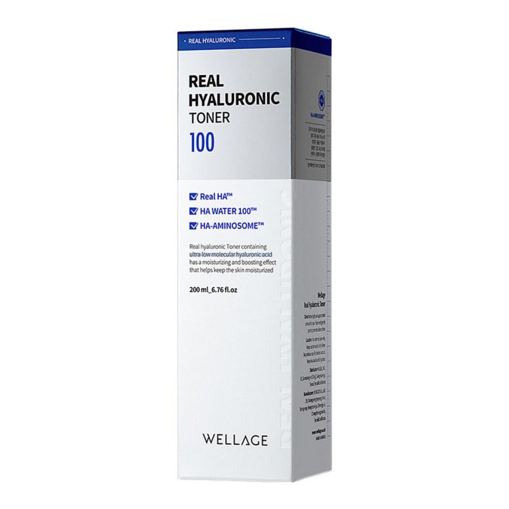 

Тонер Wellage Real Hyaluronic 100, 200 мл, 1 шт.