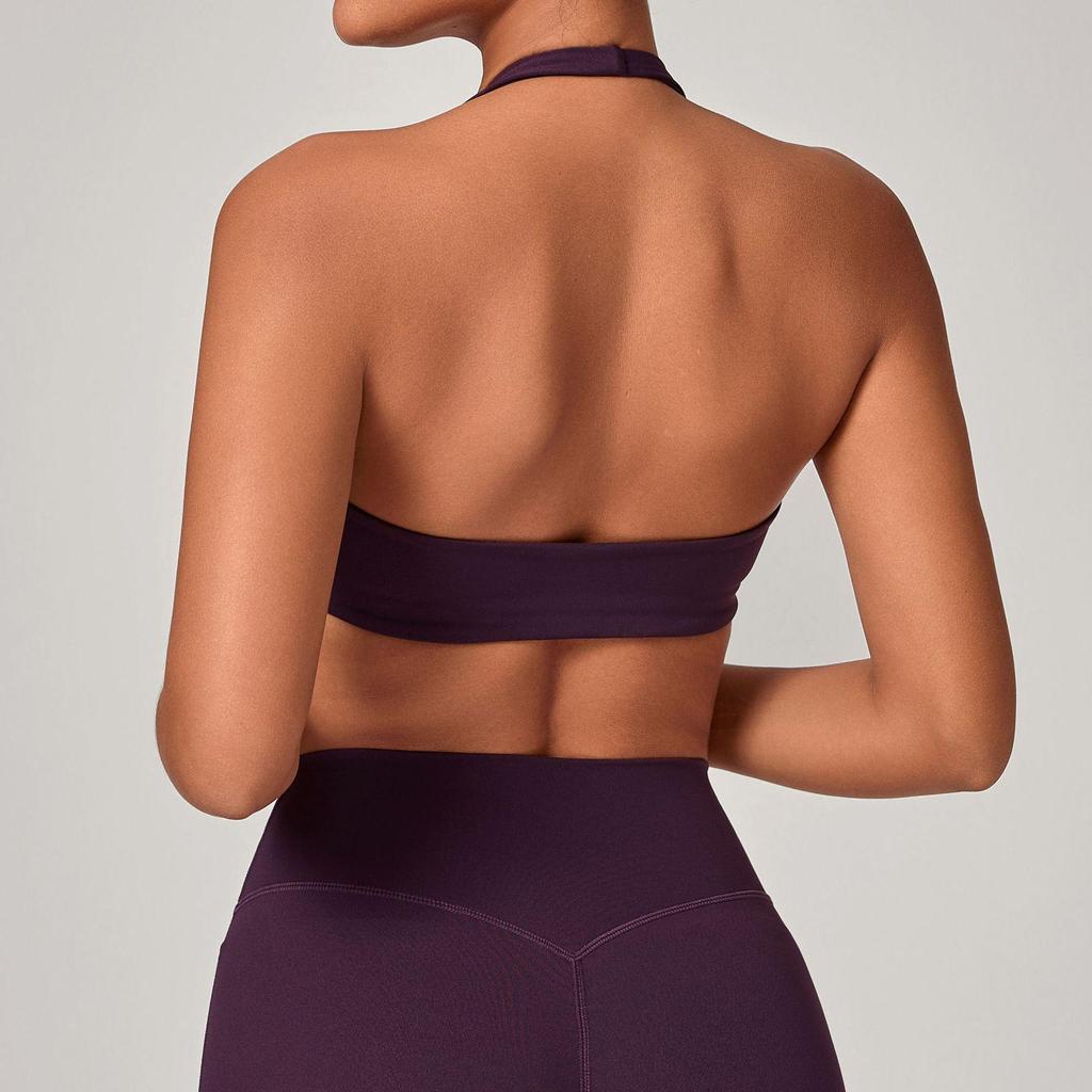 Cross-Border Sports Breathable Yoga Bra - Hanging Neck, Beautiful Back, Outdoor Running & Fitness Top