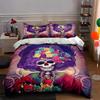 Vibrant Skeleton Artwork. Bedding Duvet Cover Sets Duvet Covers Pillowcases Gifts (1 * Duvet Cover 2 * Pillowcases, Without Duvet Insert)