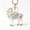 1Pcs Acrylic Sheep Keychain Hanging Ornament Cute Animal 2D Flat Goat Pendant For Goat Themed Party Decor Gifts