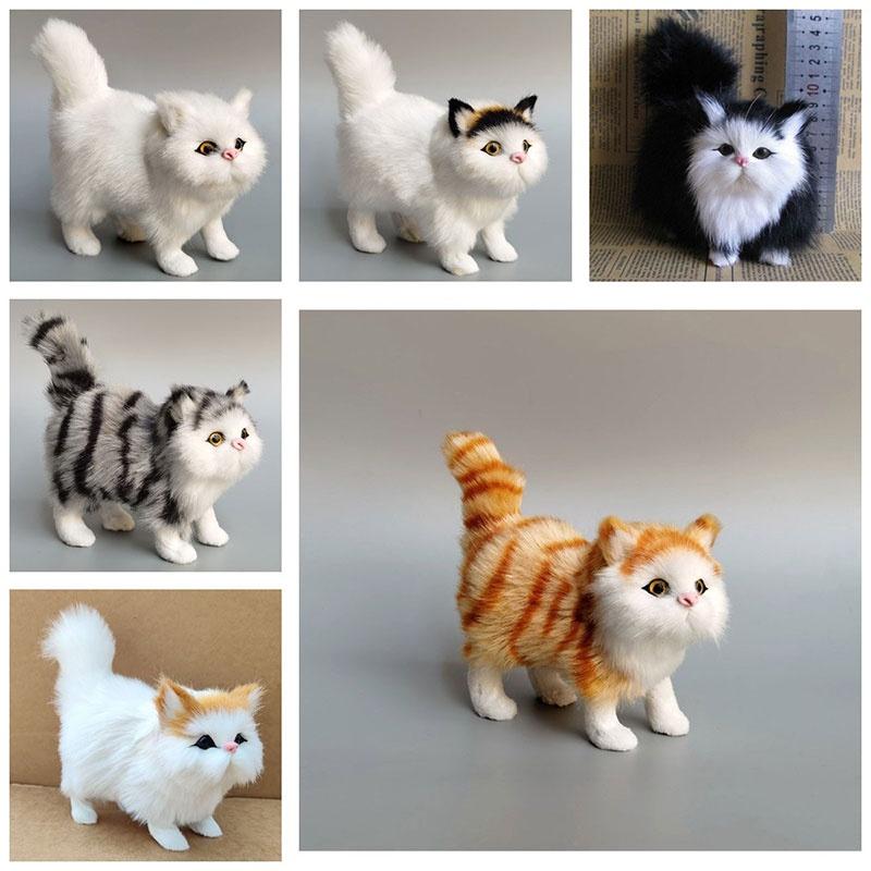 Realistic Plush Cat Toy Soft And Comfortable Decoration For Your Room Or Office 4.7 Inches