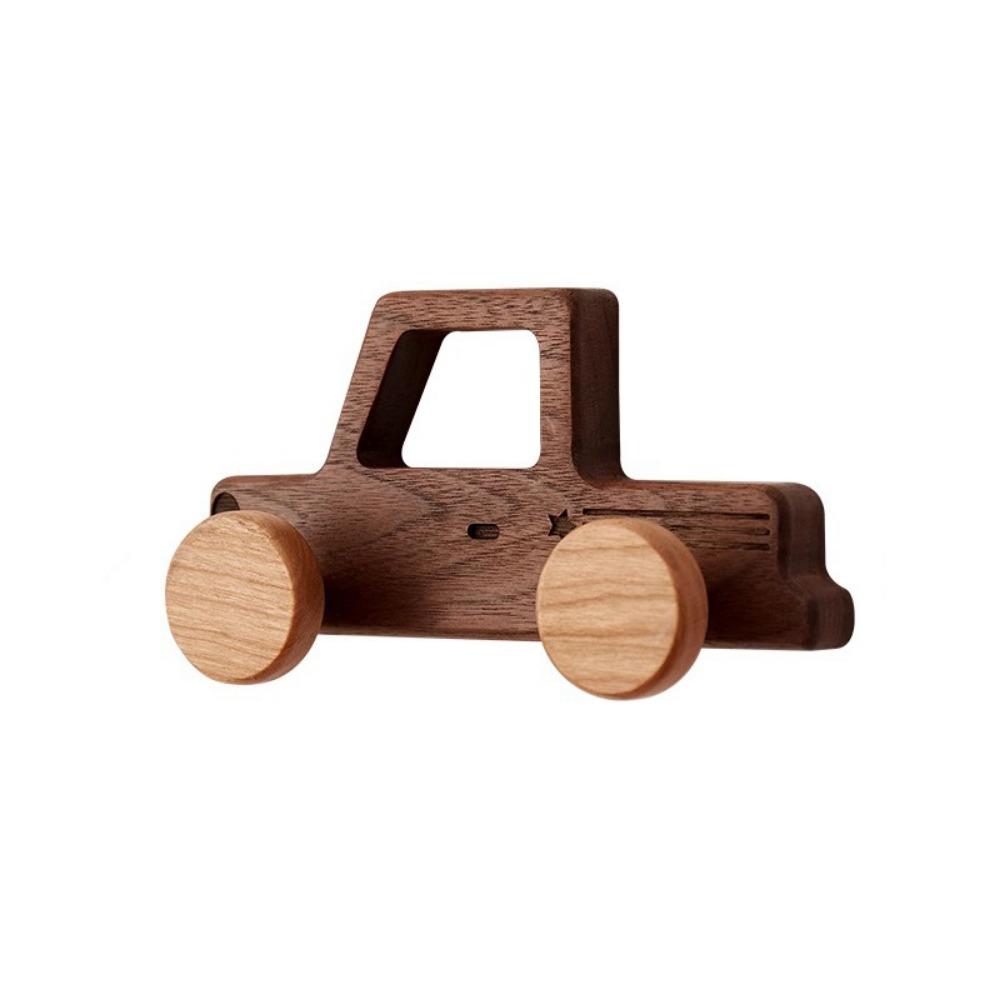 Wall Mounted Wood Car Shaped Hooks Decorative Coat Bag Hook Cartoon Car Wall Hooks  Entrance