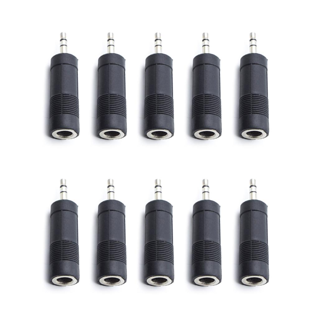 10Pcs Headphone Adapter Jacks Headphone Jacks Adapter Sound Stereo Adapter Sound Plug Adapter Sound Jacks Plug Converter