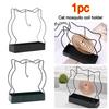 Creative Cat Shape Mosquito Incense Holder Hanging Iron Mosquito Incense Burner Anti-Mosquito Mosquito Coil Stand Indoor