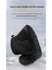 Unisex Five-Finger Cotton Snow Boots: Warm, Non-Slip, Wear-Resistant, Thickened Outdoor Winter Footwear.