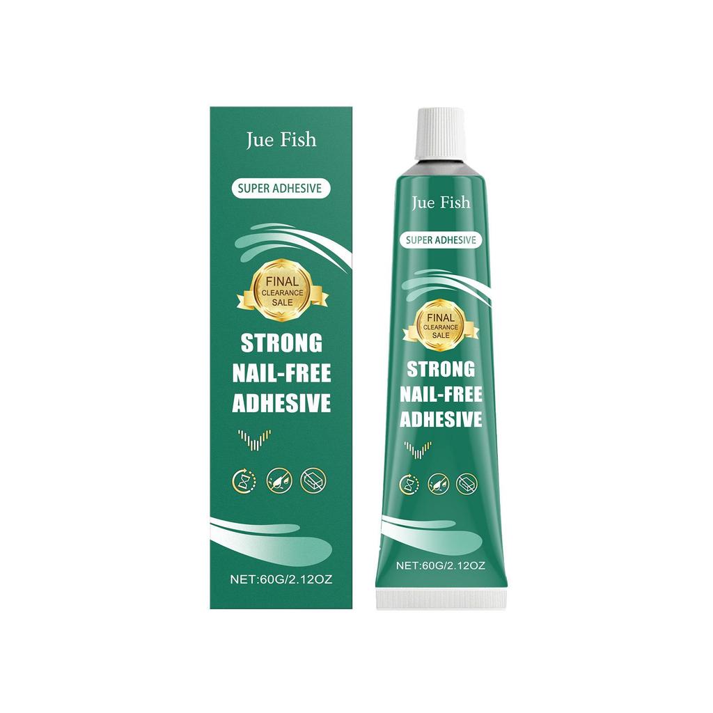 JUE FISH Multi-Surface Nail-Free Fast-Drying Adhesive Glue for Home