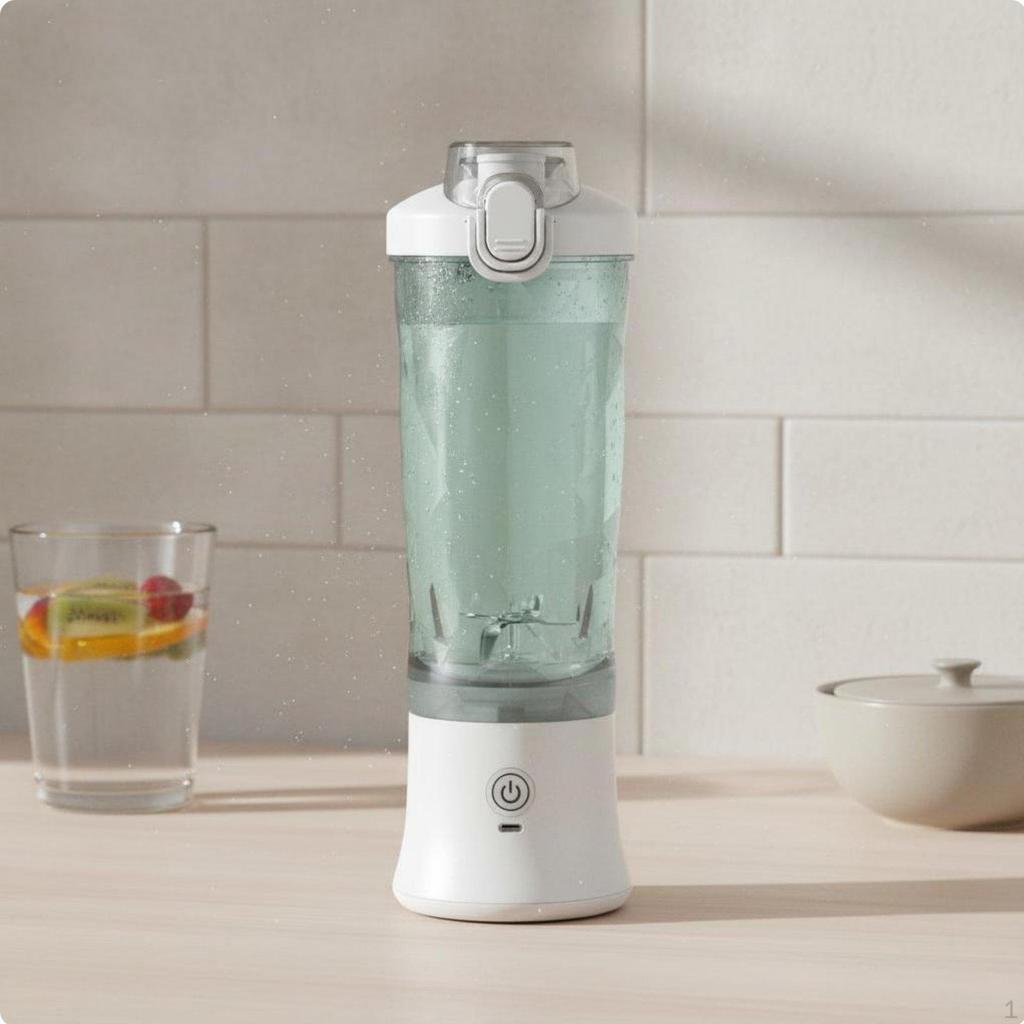 Portable Blender Design Individual Ice Crusher Crushing USBCharged Juicer Cup for Travel, Office,