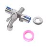 One in Three Out Stainless Steel Faucet with Tape with Washing Machine Outlet Three Way Water Tap Easy Installation