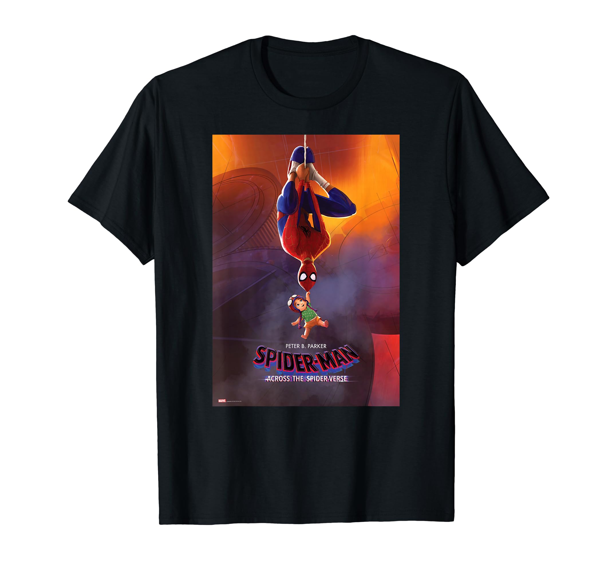 

Marvel Spider-Man Across the Spider-Verse Peter Parker Poster Art T-Shirt