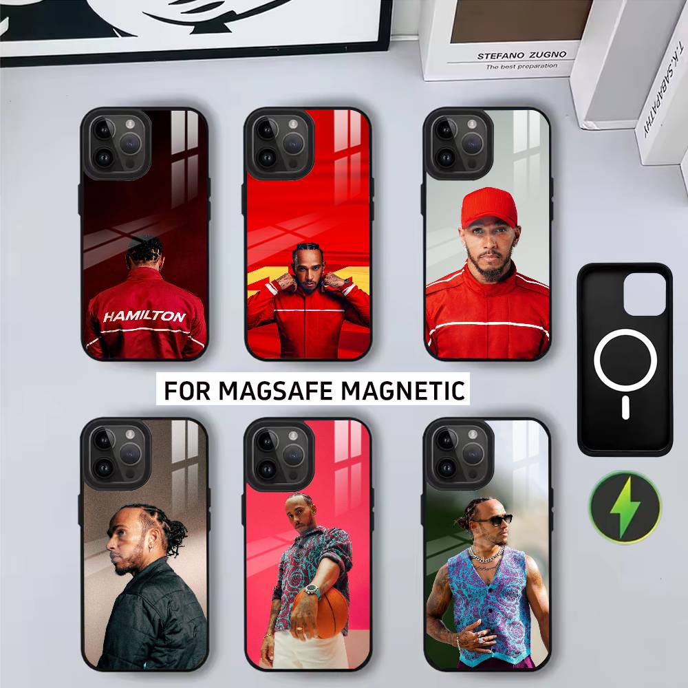 Coole L-Lewis H-Hamilton-es Handyhülle Für iPhone17,16,15,14,13,12,11 Plus,Pro Magnetisch Für Magsafe Kabelloses Laden