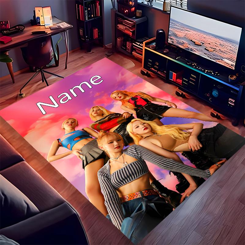 Custom personalization (G)I-DLE Print Area Rug - Soft, Washable Non-Slip Indoor Mat,Living Room,Home&Office Decorative Rug