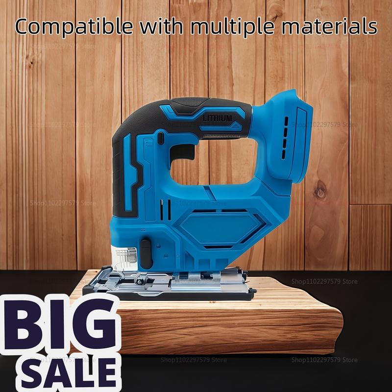 Cordless Electric Saw Lithium Battery Portable MultiFunction Handheld Curved Saw PowerTool for Carpentry Woodworking Remodeling