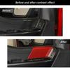 4X Inner Door Panel Decor Cover Accessories For Ford F150 + Red Carbon Fiber