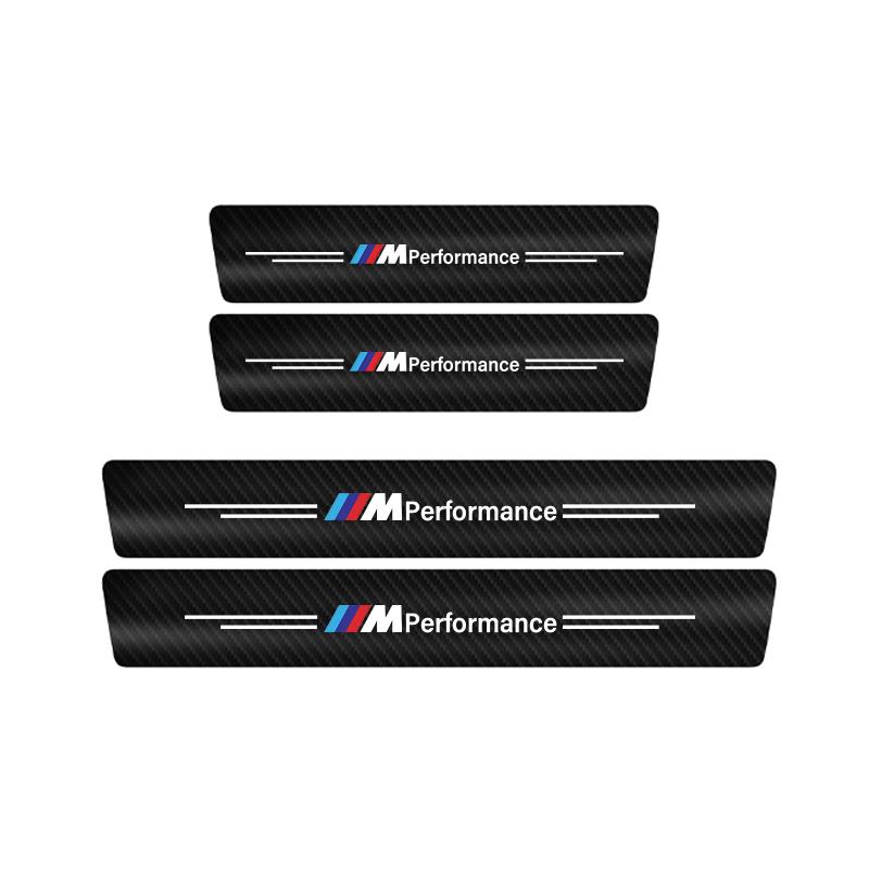 BBKR7 For BMW M3 M5 M6 X3 Carbon Fiber Door Sill Scuff Plate E46 E36 E90 F30 G20 E34 Anti-Scratch Vehicle Exterior Tuning Accessories