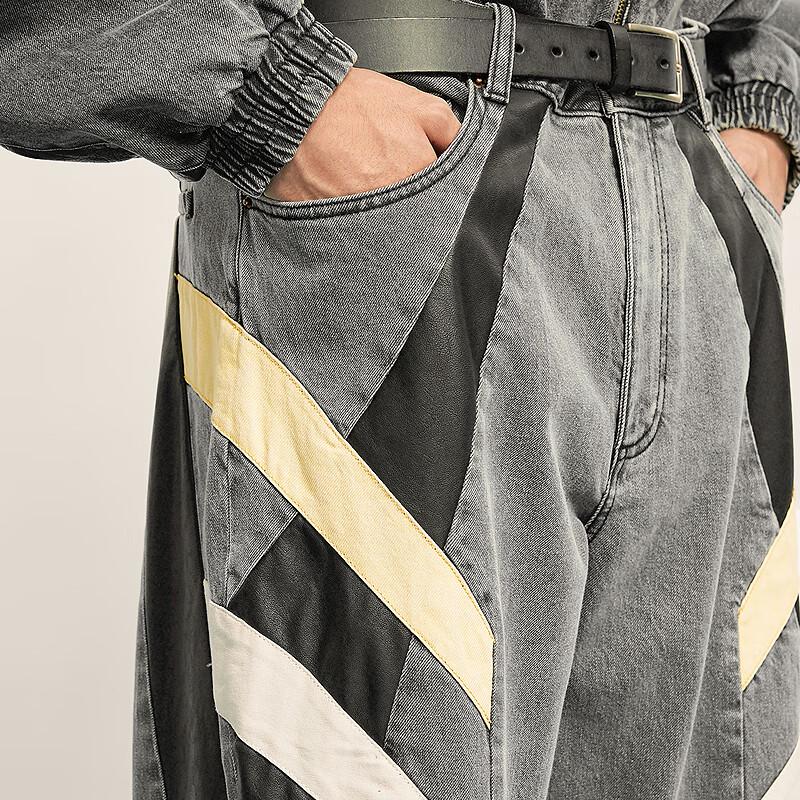 CROQUIS Men's 2025 Fall Loose Straight Denim Jeans