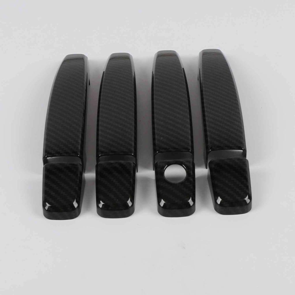 For Vauxhall Opel Corsa D Corsa E 2006 2007 2008 2009 - 2013 2014 ABS Carbon Black Car Door Handle Cover Trims Car Accessories