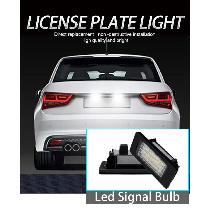 2 Pcs LED License Plate Lights Car Led Signal Lamp Canbus Error Free For Seat Alhambra 2011- Automobiles Parts Accessories