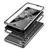 Case for Samsung Galaxy S23, Magnetic Dual Glass, Silver