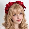 Organza Lolita Headband Big Bow Ribbon Headpiece Sweet Cosplay Hair Accessory  Princess Costume