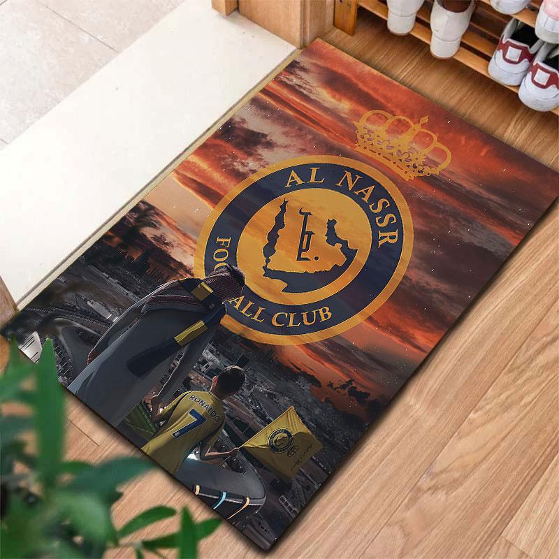 Al-Nassr FC Carpet Rug for Living Room Bedroom Home Sofa Decoration,Kids play Non-slip Floor Mat