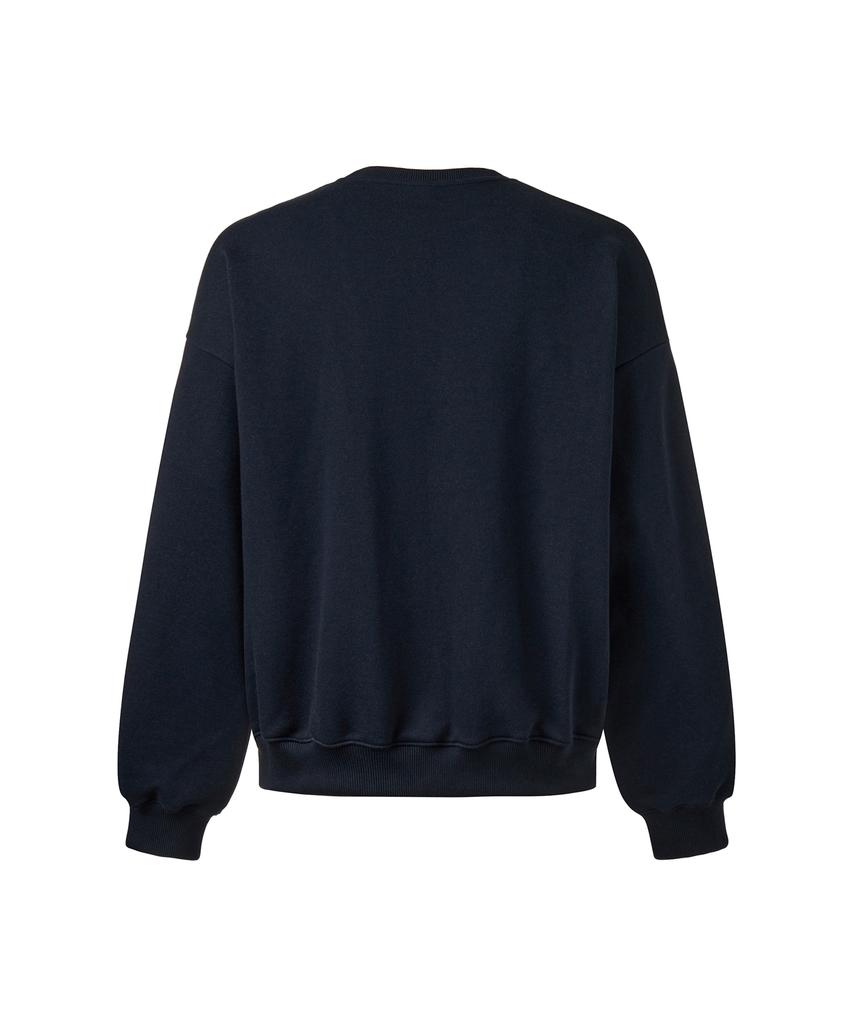 Mihag Ivy League Track Line Sweatshirt (Navy)
