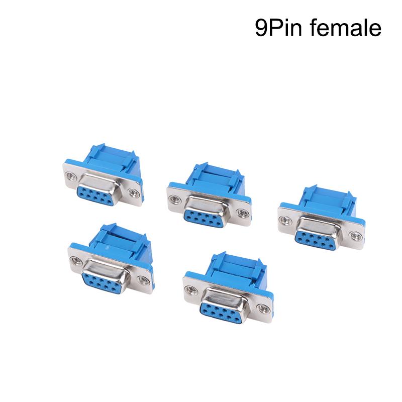 5Pcs Didc Male Female Serial Port Connector Solderless Connectors Db9 Rs232 Serial To Terminal Female Male Adapter Connector
