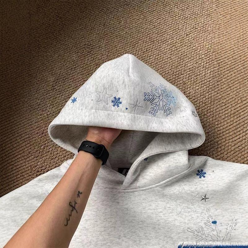 Hooded Sweater Autumn and Winter Design Sense Oversized Everyday Versatile Couple Top High Quality Durable Construction Practical Daily Use