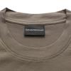 Emporio Armani SS23 Embroidered Patch Crew Neck Short Sleeve T-Shirt Men Tops Khaki-Brown 3R1TV4-1JUVZ-0440