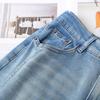 2026 Plus Size High Waist Banana Leg Slimming Jeans - Versatile Elastic Waist Elegant Long Pants for Spring/Summer