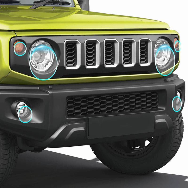 Pro Suzuki Jimny Sierra JC  -2025 Ochranná fólie na světlomety a zpětná zrcátka Samolepka na auto Ochranná proti poškrábání Kouřová Čirá
