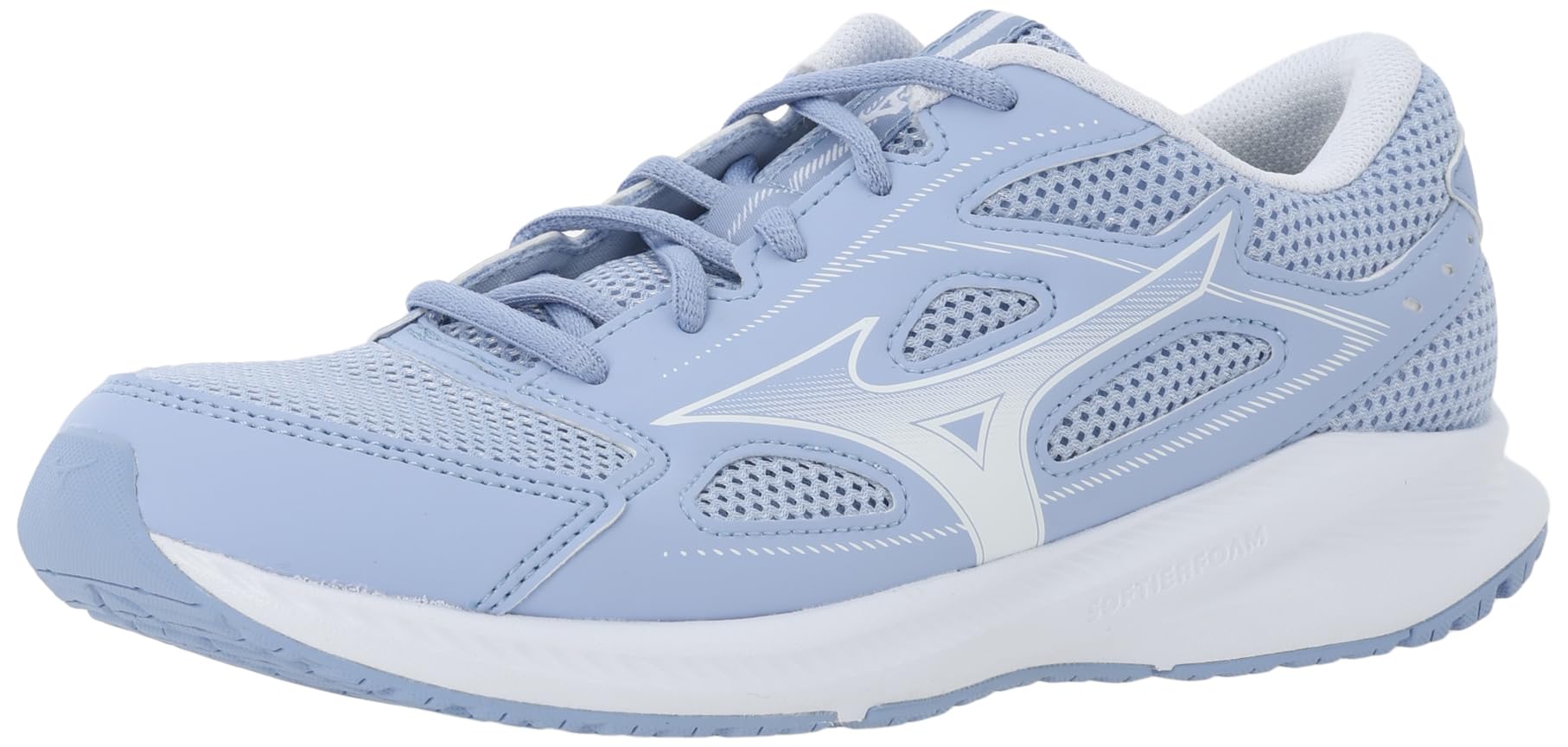 

Mizuno Кроссовки для бега Maximizer 26 для женщин, бело-синие x 3E, белые, 22,0 см,