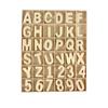 Wooden Letters and Numbers 3 To 3.5 Cm Set of 180 Pieces