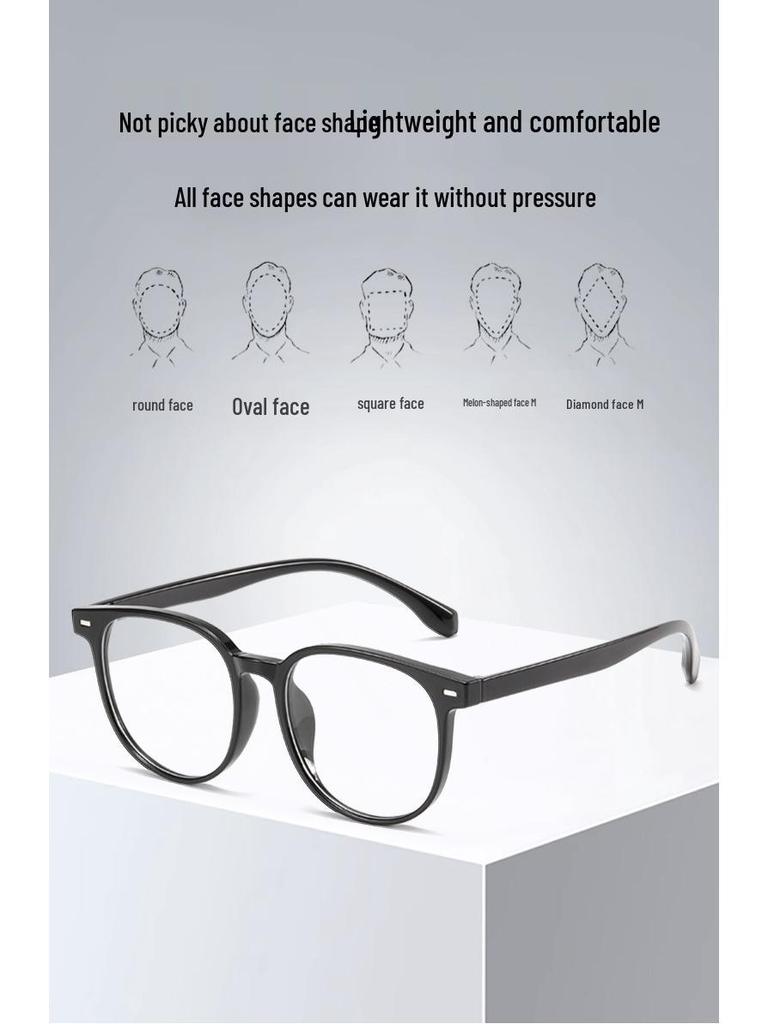 1256 Ultraleichter TR90 Optischer Brillenrahmen für Damen und Herren - High-End, Großrahmen, Kompatibel mit Korrektionsgläsern
