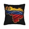 Venezuela Draped In Flag Pillow Case  Custom Pillow Cover Novelty Pillowcases For Living Room Bed Chair