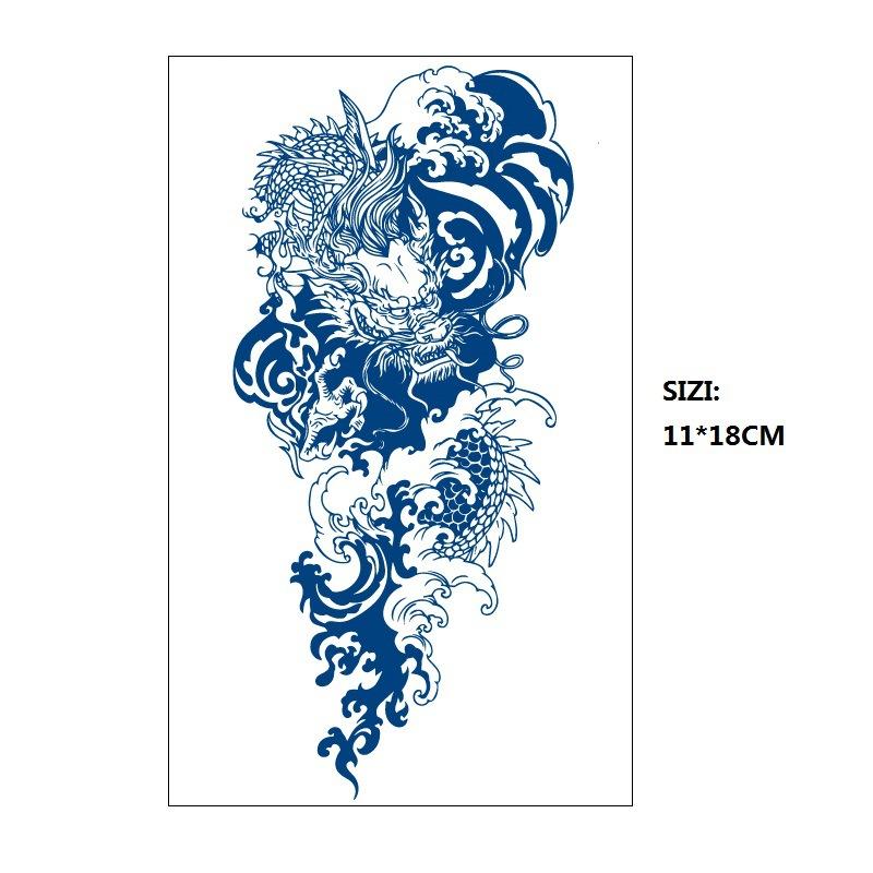 Emmy Naklejka Tatuaż Ziołowy Stopniowa Zmiana Geometryczny Gwieździste Niebo Łańcuch z Gwiazd Trwały Nieodblaskowy Naklejka Transferowa Wodna