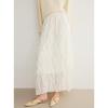 ELLE Women's Textured Pleated A-Line Skirt