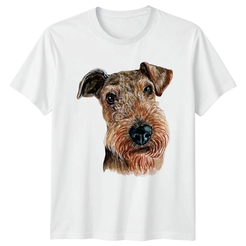 Airedale Terrier Dog Portrait TShirt Airedale Terrier Dog Breed Gift For Him S