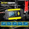 2-in-1 Intelligentes Auto-Batterieladegerät Systemtester Auto Motorrad Batterieanalysator Für Blei-Säure AGM GEL Lithium LiFePo4 Batterien
