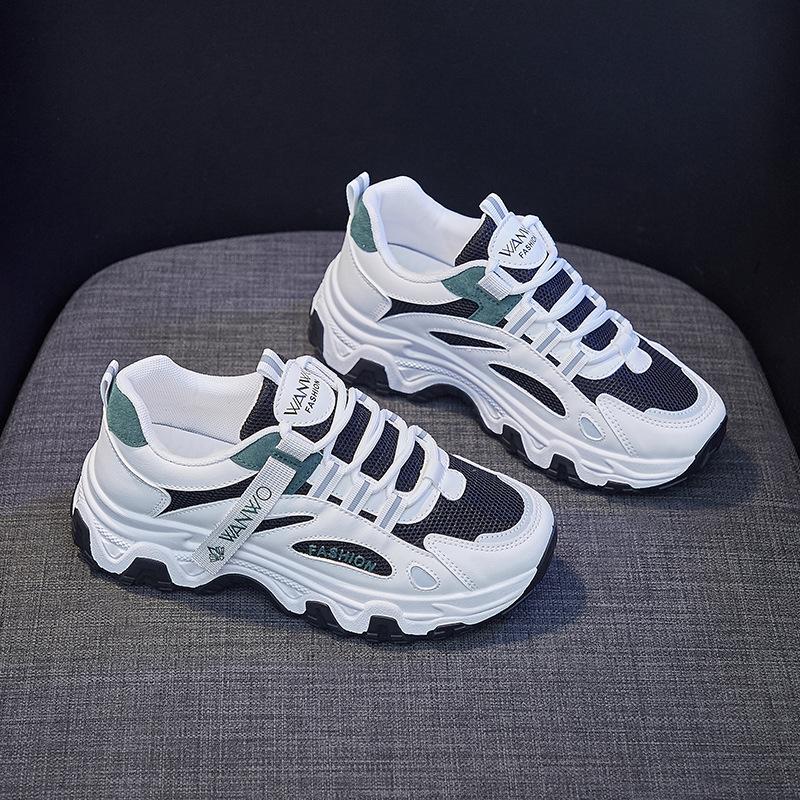 

Running shoes shock-absorbing running shoes are not tired, sports shoes professional badminton shoes increase height 35 чёрный