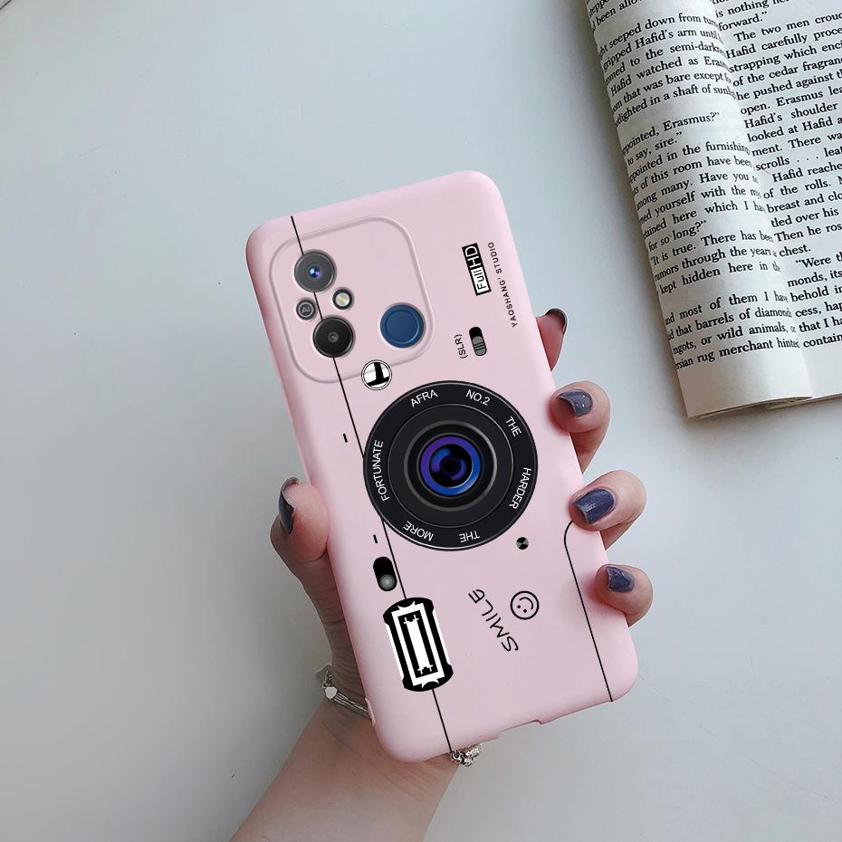 For Xiaomi Redmi 12C Case Cute Love Heart Phone Case Bumper Back Shockproof Soft TPU Cover For Redmi 12C 12 C Case Fundas 6.71''