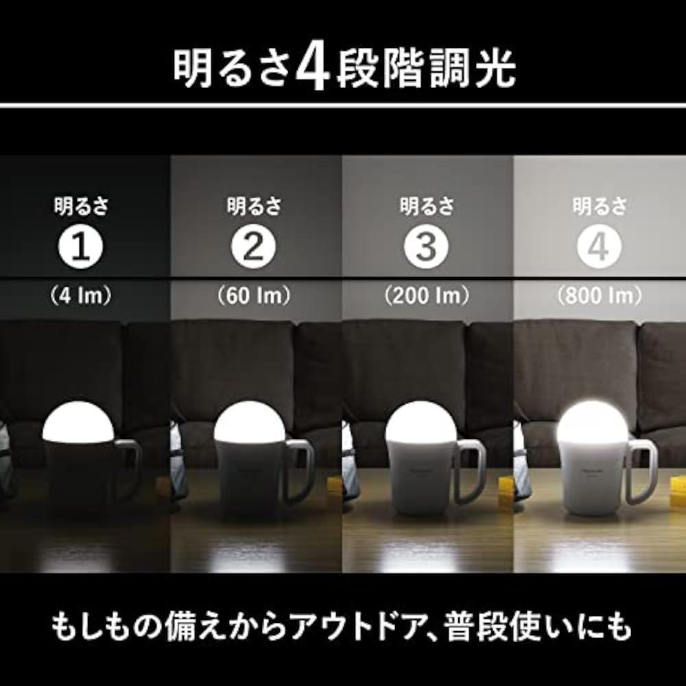 Panasonic BF-BL40K-W LED Lantern, Dry Battery, Evolta NEO, 2 Way Lantern (Big Lantern), Lantern A...