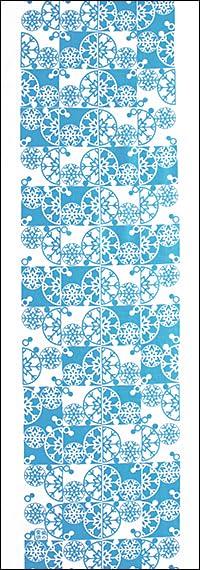 

Dyeing Anbo Hand Towel Flower Authentic Dyed Cotton Tokuoka Made in Japan 35cm x 100cm Snow Blue 100% синий