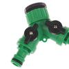2-Way Garden Tap Water Splitter 3/4" Female Thread Garden Hose Y Type Watering Adjustable Switch Water Controller Valve