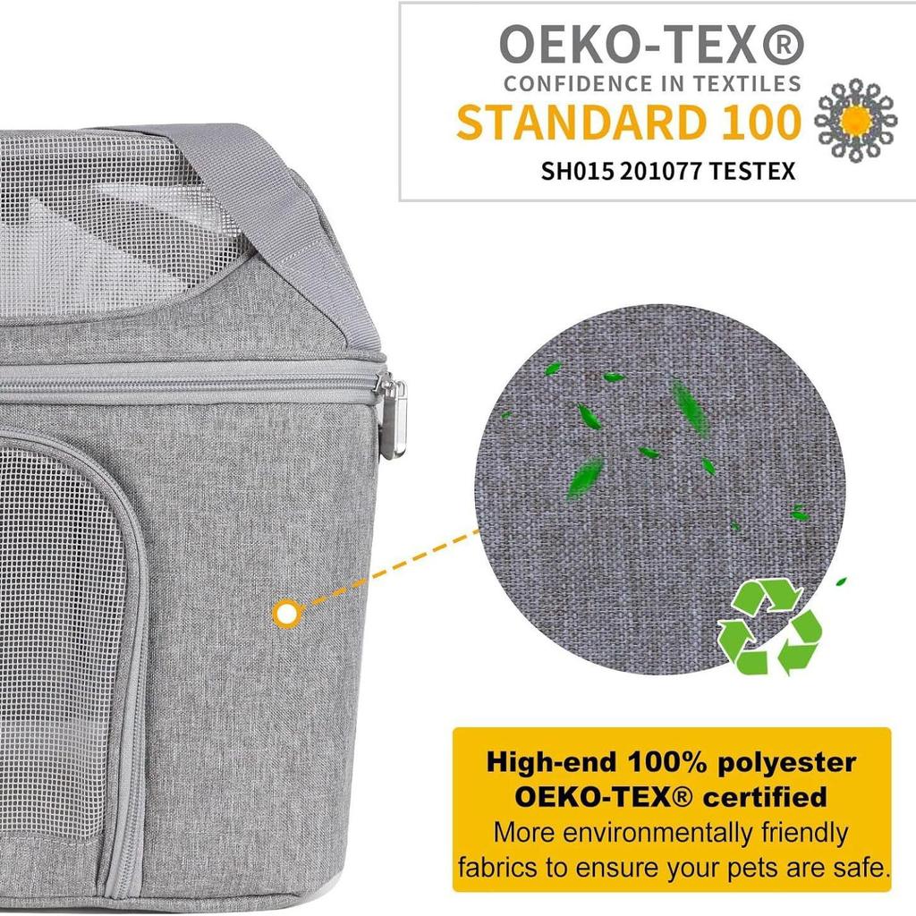 Large Breathable Foldable Cat Backpack Carrier for Outings: Detachable, Portable, and Spacious Pet Bag