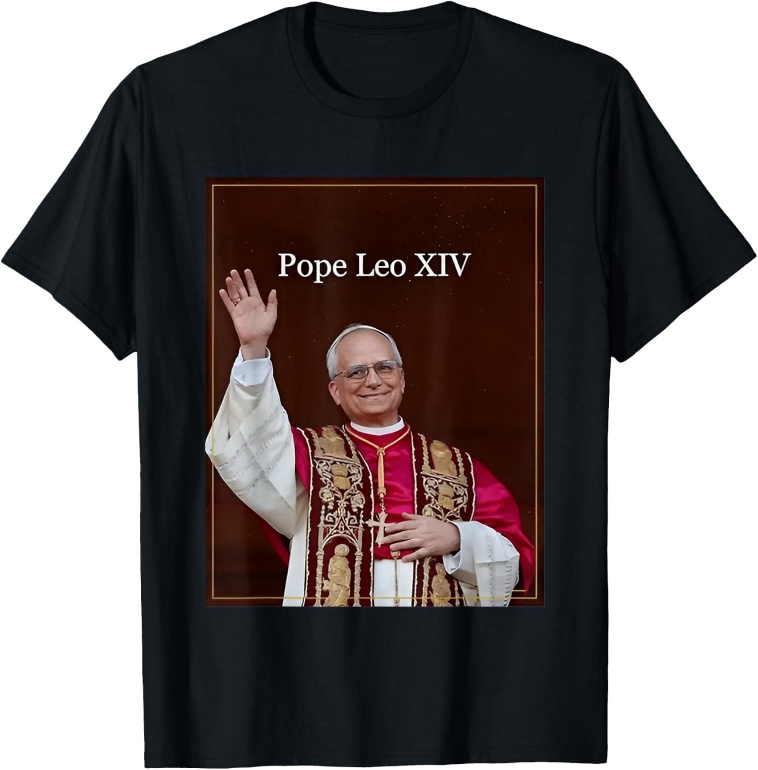 Pope Leo XIV New Pope Leo American Pope 2025 Unisex T-Shirt S