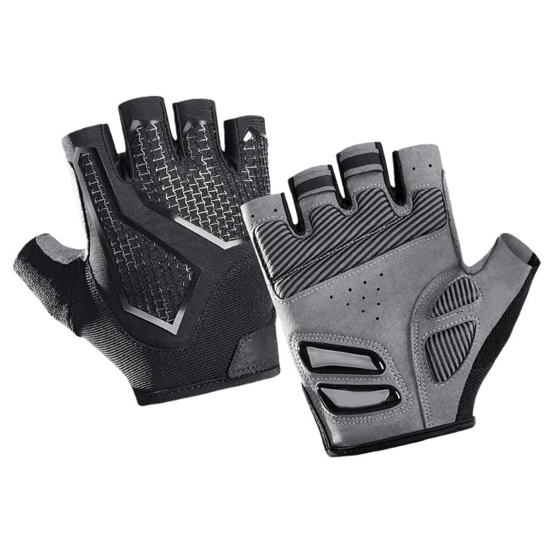 Road Bike Gloves Half Finger Breathable Meshes Sweat Wicking Durability Gloves for Long Distances Cycling