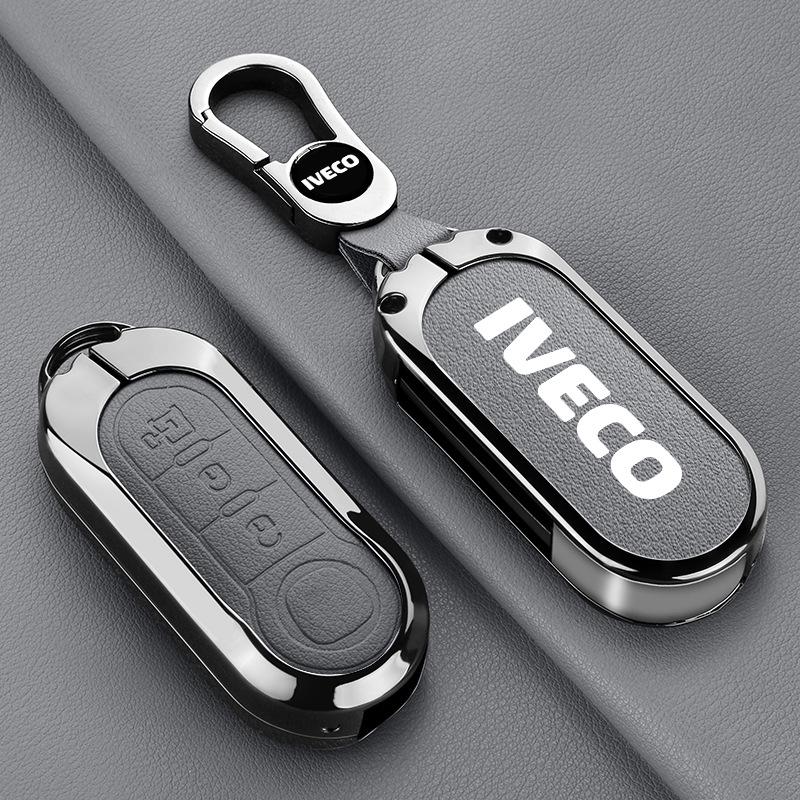 Iveco Ousheng 2021 Car Key Case: Modified Remote Key Protective Bag with Buckle